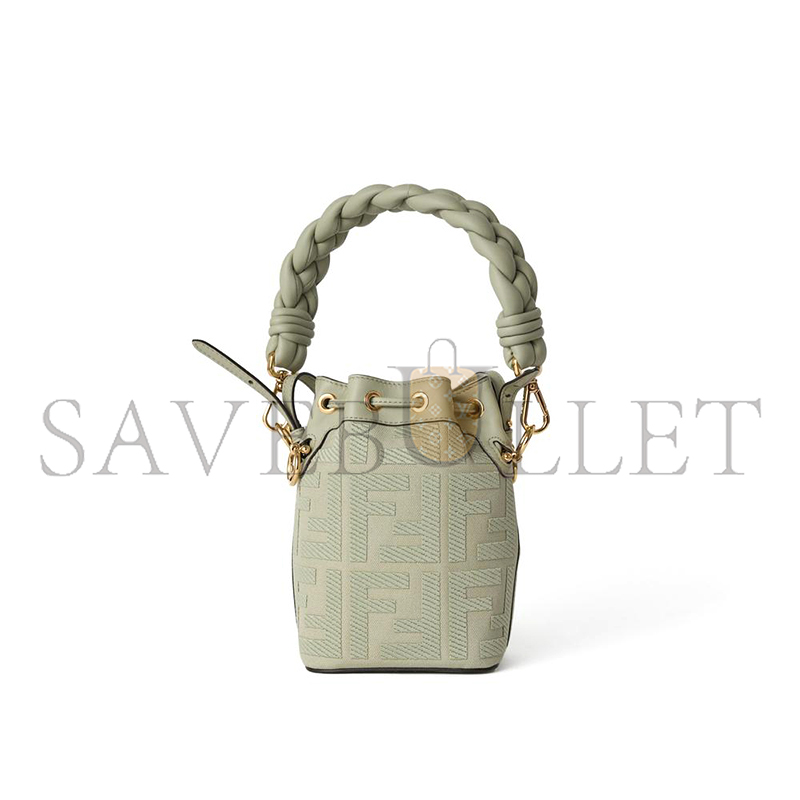 F**di embossed ff canvas mon tresor mini bag 8bs010anxdf1k3b (18*12*10cm)